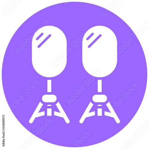 Camera Reflector Icon Style