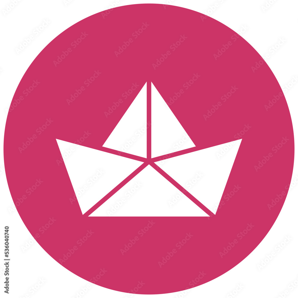 Paper Boat Icon Style Paper Boat Icon Style