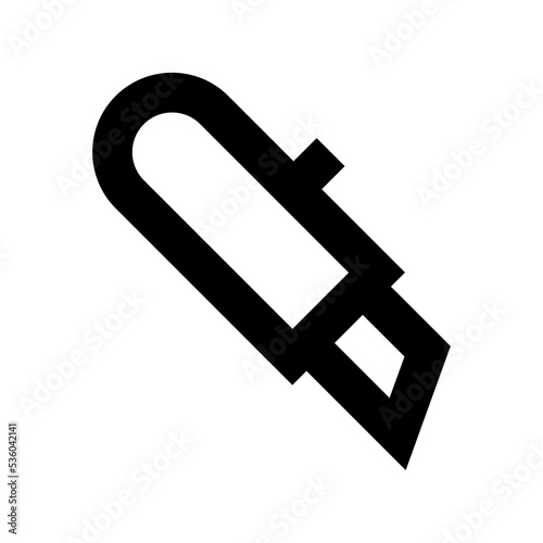 Utility Cutter Flat Vector Icon 