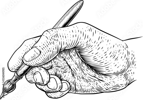 Artists Paintbrush Hand Vin...