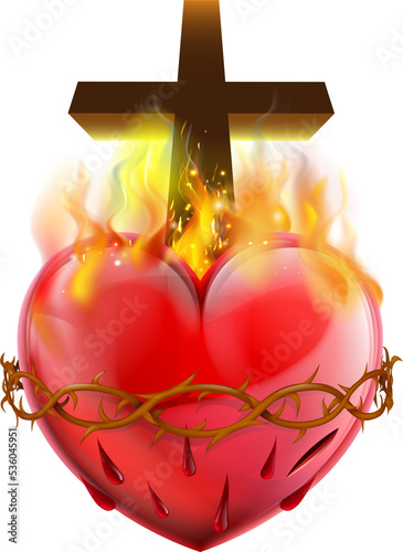 Sacred Heart Christian Symbol photo