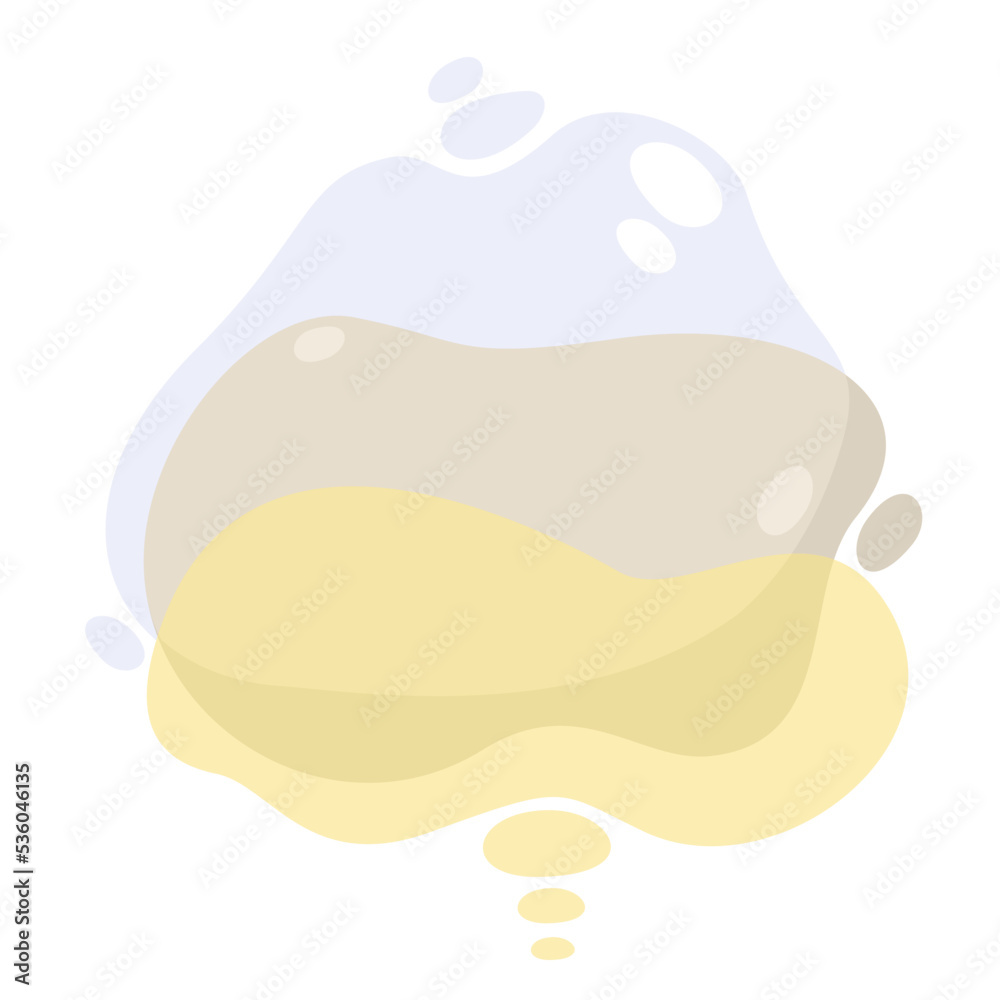 Abstract bubble shapes. Vector illustration isolated on white background. Abstract bubble shapes. Vector illustration isolated on white background.