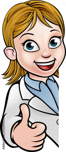 Scientist Cartoon Character...