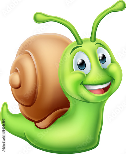 Snail Cartoon Character