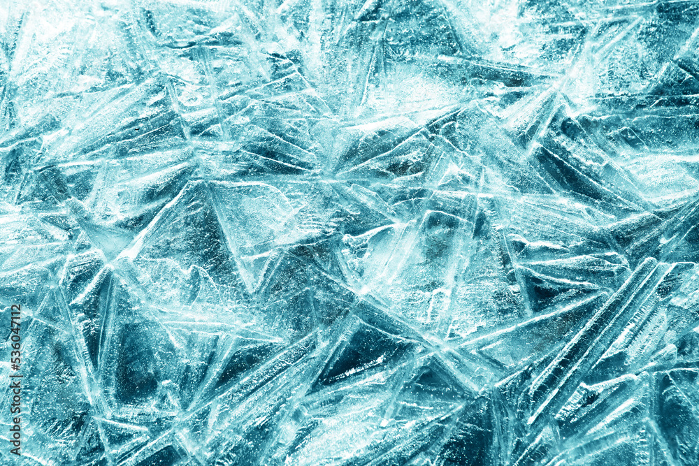 The texture of the ice surface. Winter background, festive background
