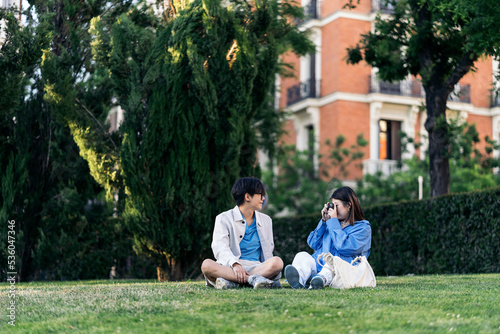 Couple Having Fun in the Park