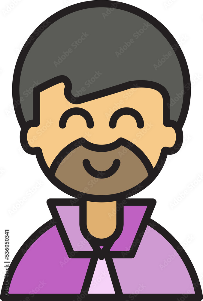 beard man character avatar illustration beard man character avatar illustration