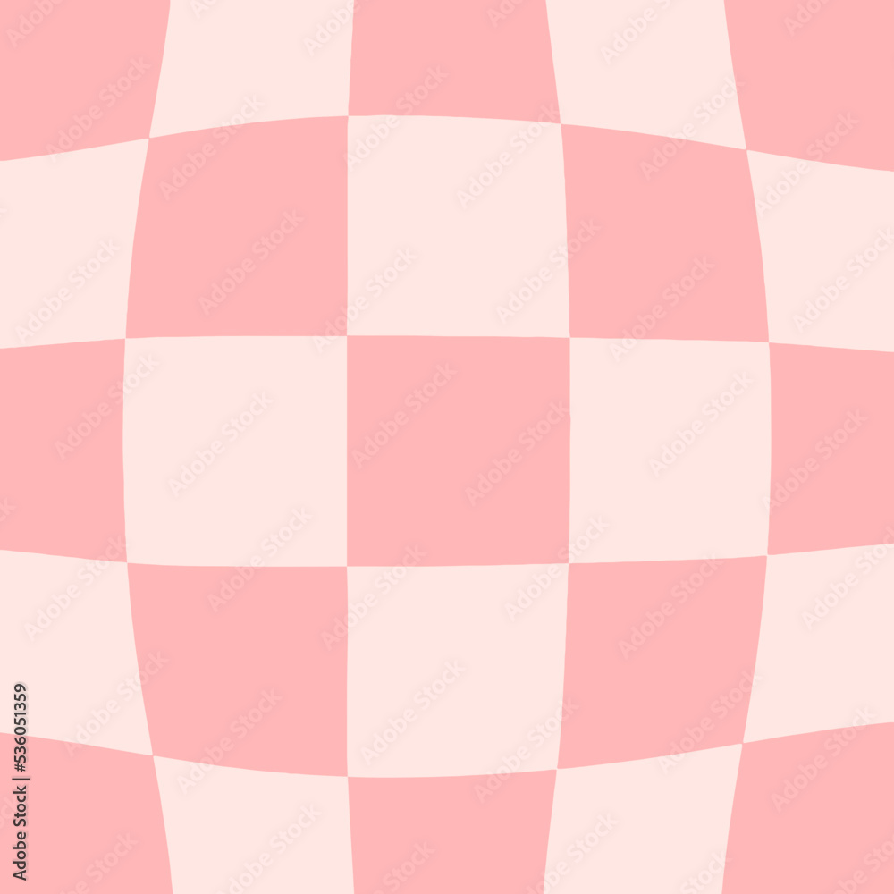 Groovy Distort Trendy Checked Pattern