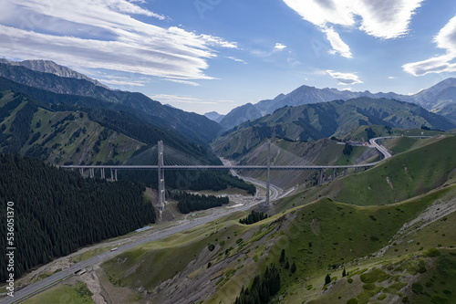 highway in the mountains photo