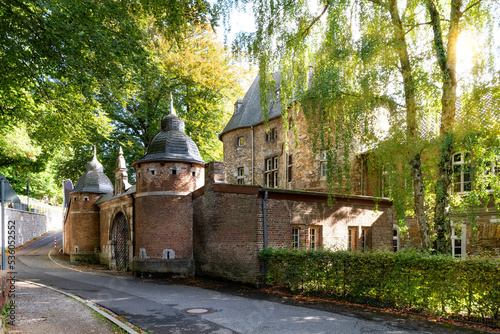 Old gate castle of the monastery district and abbey garden in Kornelimünster near Aachen. photo