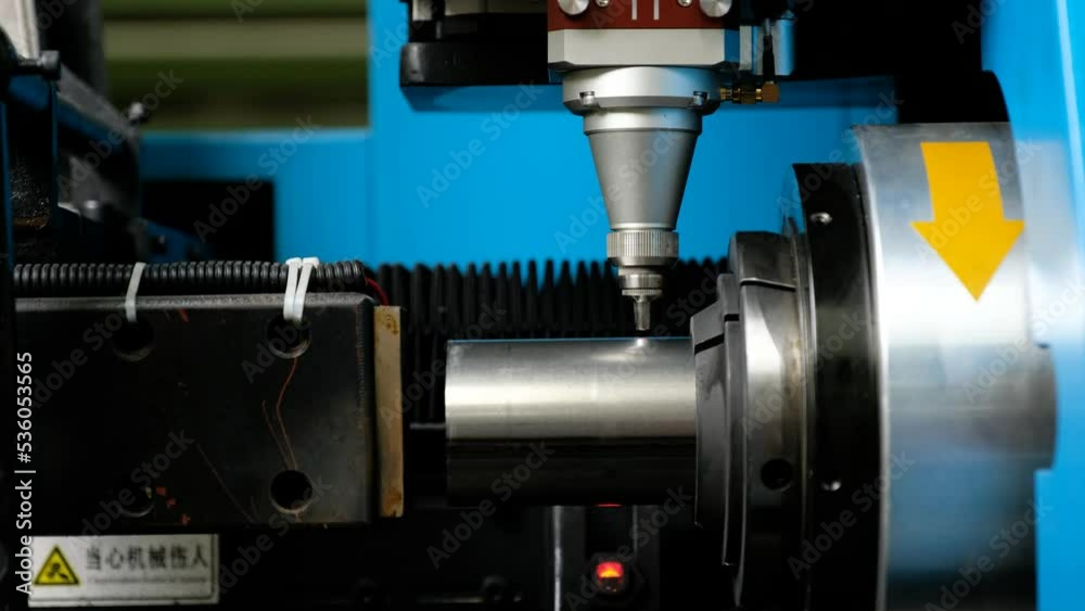 Slow Motion Cnc Laser Cutting Machine Working with Sheet Metal with Sparks Slow Motion Cnc Laser Cutting Machine Working with Sheet Metal with Sparks