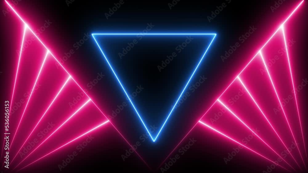Abstract glowing neon lines animation. Seamless loop. 4K Abstract glowing neon lines animation. Seamless loop. 4K