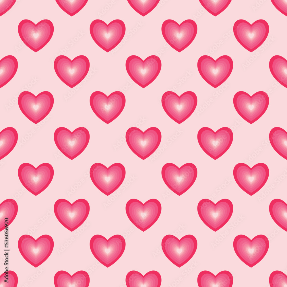 seamless pattern with hearts