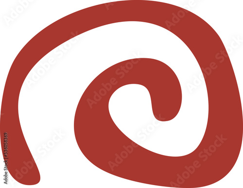 abstract spiral shape