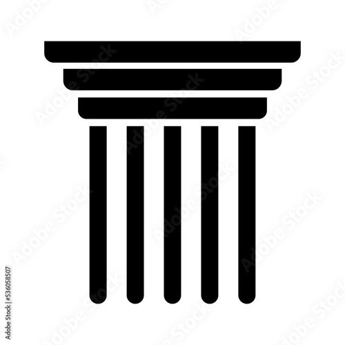 Murais de parede Pillar logo. Pillar of the Temple. Vector.