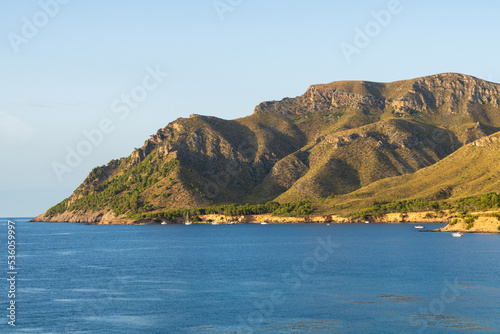 View over mountains from Betlem in Mallorca, Balearic Islands
Spain. photo