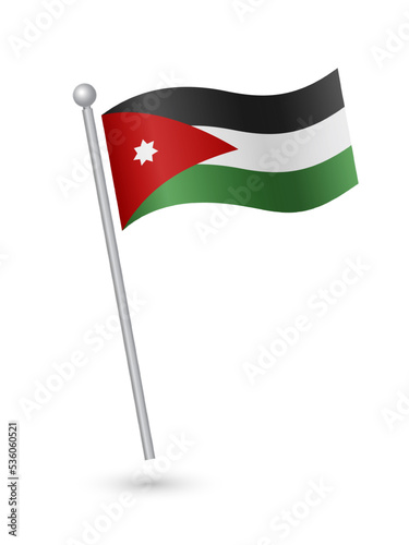 Jordan national flag