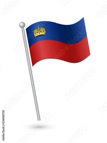 Liechtenstein national flag