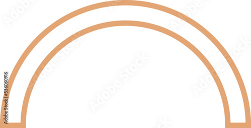 Abstract organic geometric hand drawn shape