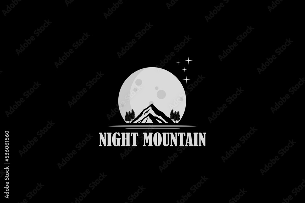 Black Mountain Logo Design Template