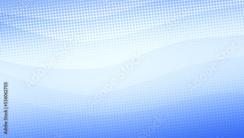 Abstract dotted blue background with sheer waves. Halftone pattern illustration in 4k resolution. Design for poster, banner, website or template.