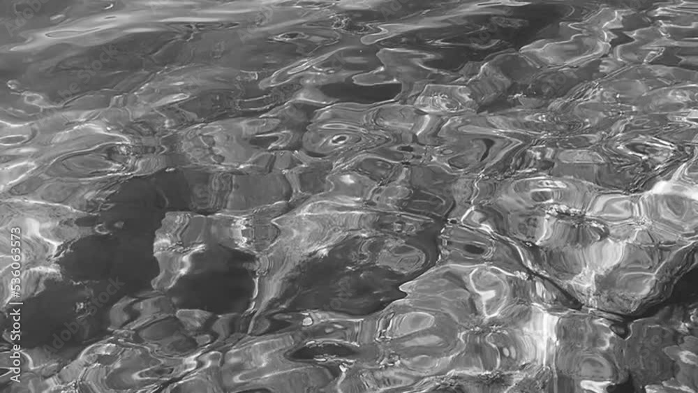 Transparent sea salt water texture. Top view of the water surface and