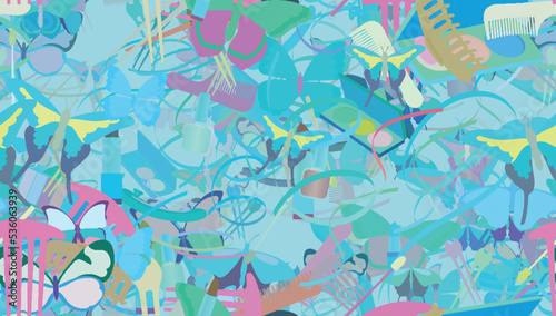 Background pattern abstract seamless design texture. Theme is about salon, irregular, powder, striped fabric