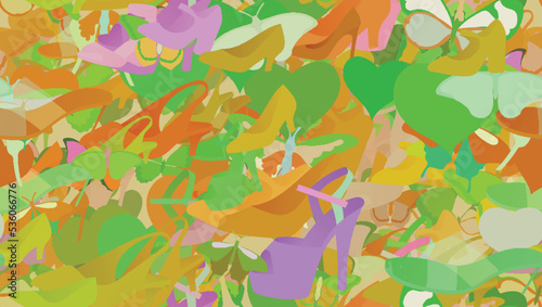 Background pattern abstract seamless design texture. Theme is about art, beautiful, Pipevine, everyday, ladies