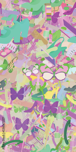 Background pattern abstract seamless design texture. Theme is about wild, design, everyday, art, shoe shop