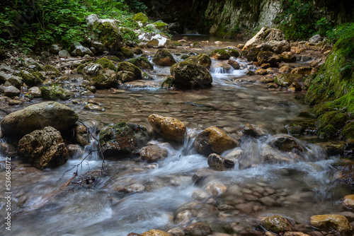 Montella, Avellino, Italy. Hiking path near the Tannera's source (Fiumara di Tannera).