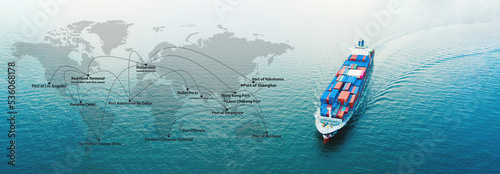 Photography Map global logistics partnership connection