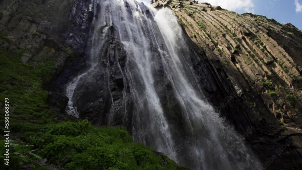 Picturesque waterfall in the nature.