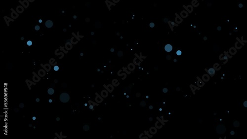 Looping Blue Circles Sparkle Glitter Bokeh Animation Video Overlay Background