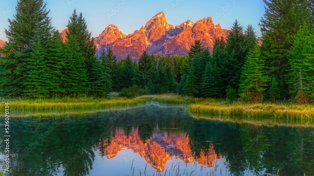Obraz premium Grand Teton Sunrise