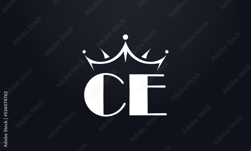 King crown logo design vector and extra bold queen symbol King crown logo design vector and extra bold queen symbol