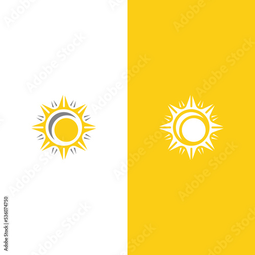 Creative sun concept logo illustration © Jeffricandra30