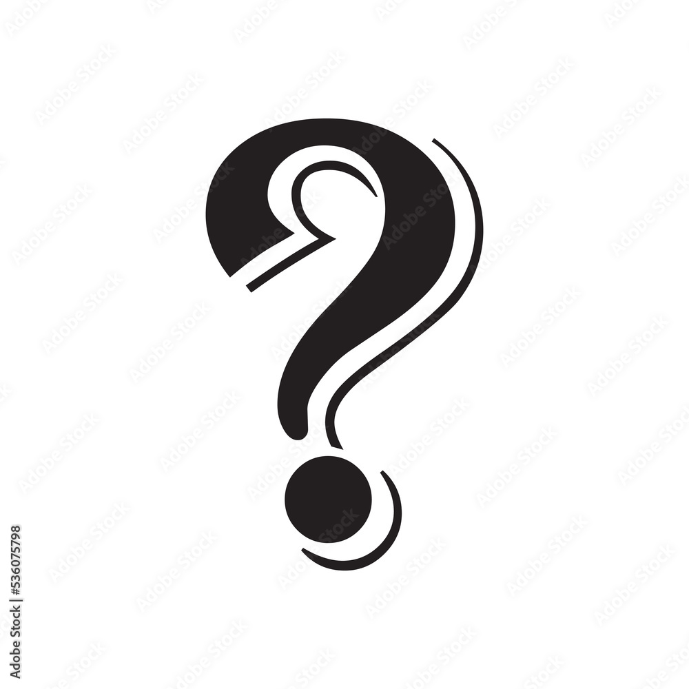 question mark symbol Stock Vector | Adobe Stock
