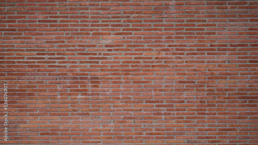 Texture of the wall of thin long red bricks Texture of the wall of thin long red bricks