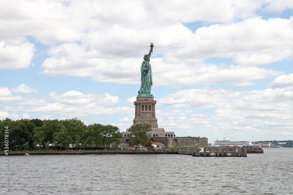  the Statue of liberty is famous  in New York ,USA.