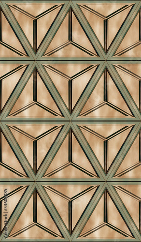 Geometric figures. Digital art. Creative hand drawn illustration. Seamless repeatable pattern for paper, textile, interior design. Image for web design. Realistic watercolor and pencil effect. 