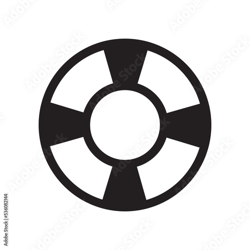 Life buoy vector icon, lifeguard icon 