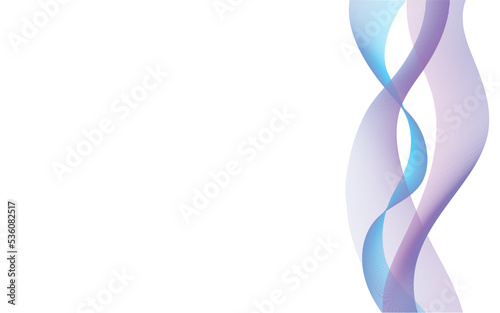 Abstract vertical wavy stripes on white background isolated. Vector illustration EPS 10. Colourful waves with lines
