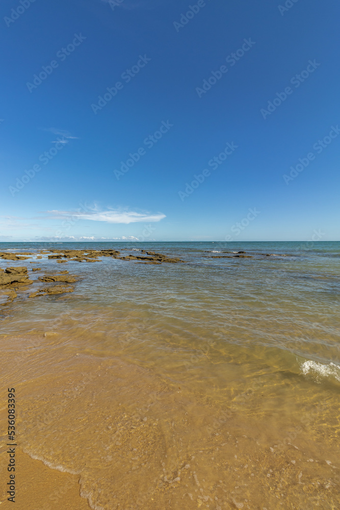 Obraz premium natural landscape in the district of Arraial D'Ajuda, city of Porto Seguro, State of Bahia, Brazil