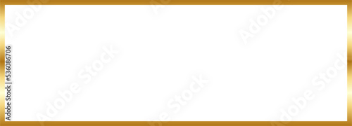 Rectangular Gold Border Frame Vector