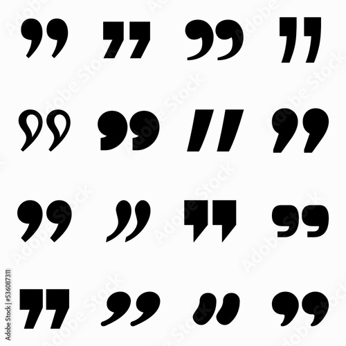 Quote Icon Vector Collection