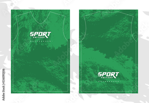 Green abstract texture design for sports club uniform