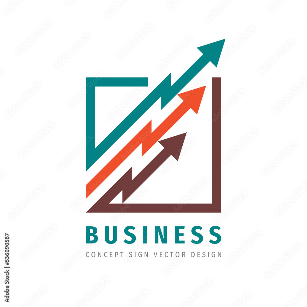 Fintech logo template design. Abstract business finance sign. Arrows trend creative symbol. Exchange market growth graphic. Infographic icon. Vector illistration. Fintech logo template design. Abstract business finance sign. Arrows trend creative symbol. Exchange market growth graphic. Infographic icon. Vector illistration.