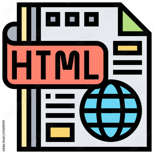 HTML icon photo