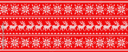 christmas seamless pattern with snowflakes