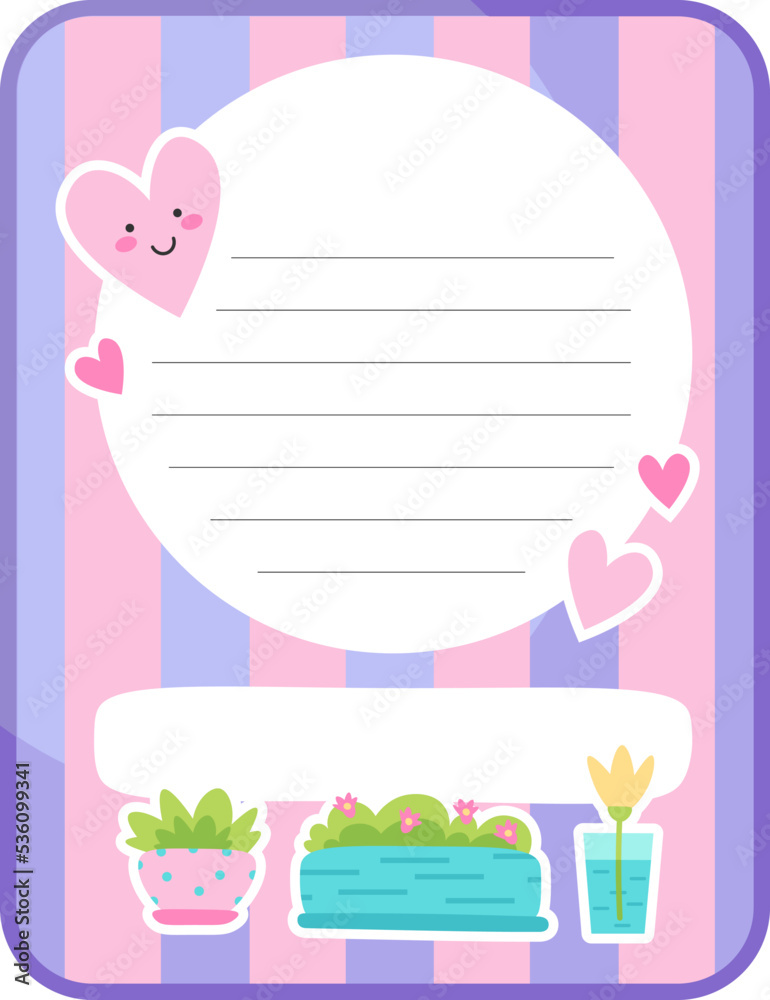 Notes list schedule planner. Vector illustration Notes list schedule planner. Vector illustration
